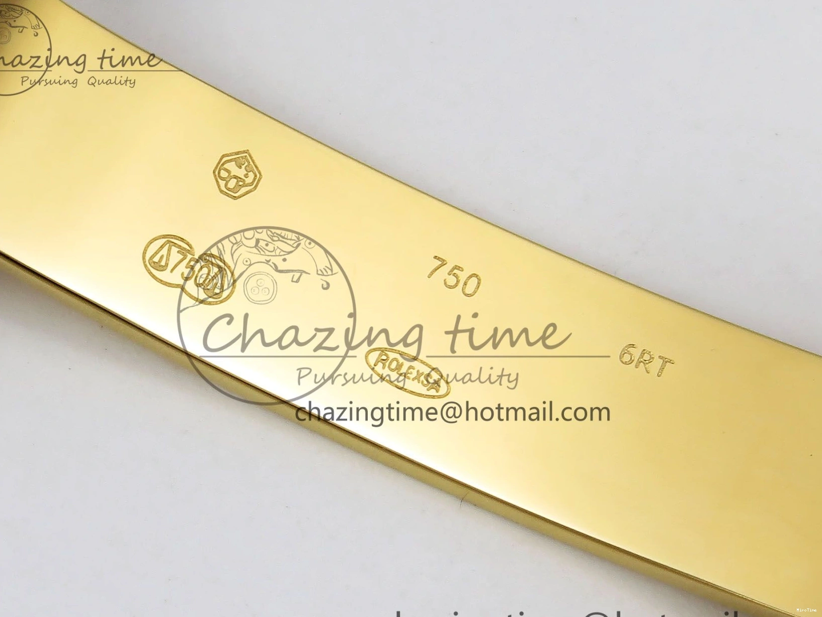 MiroTime 0324 Day Date 36 YG RAF Best Edition Brown Wave Dial on YG Bracelet A Effortless 1383